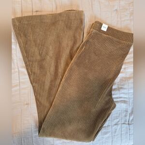 NWT Gold Velvet Bell Bottom Pants